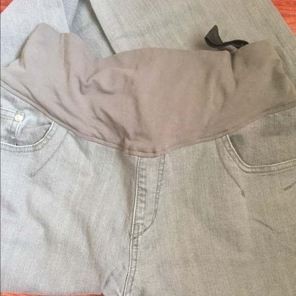 Maternity Grey Pants w/adjustable waist - Picture 5 of 8